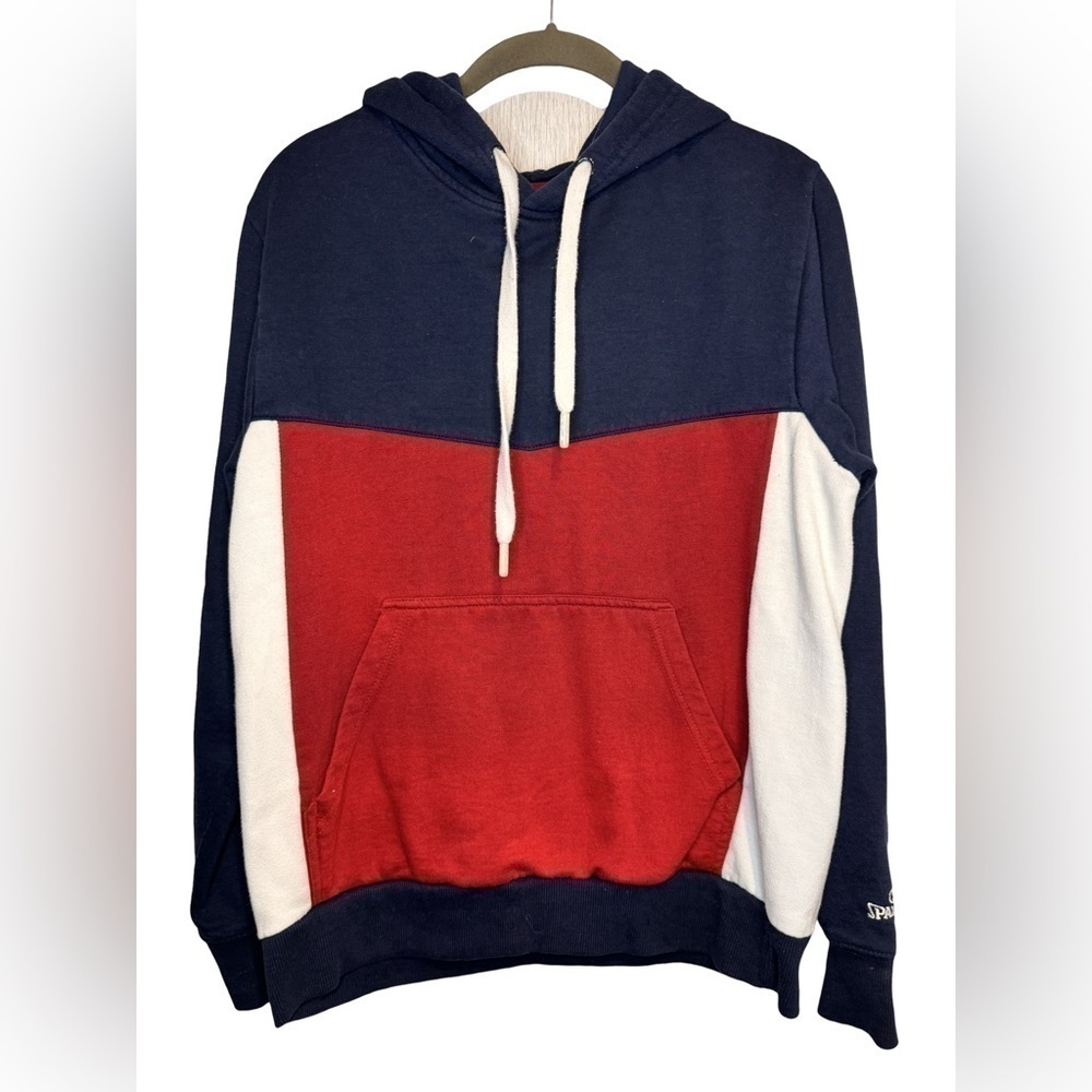 Spalding Red White and Blue Hoodie size Small